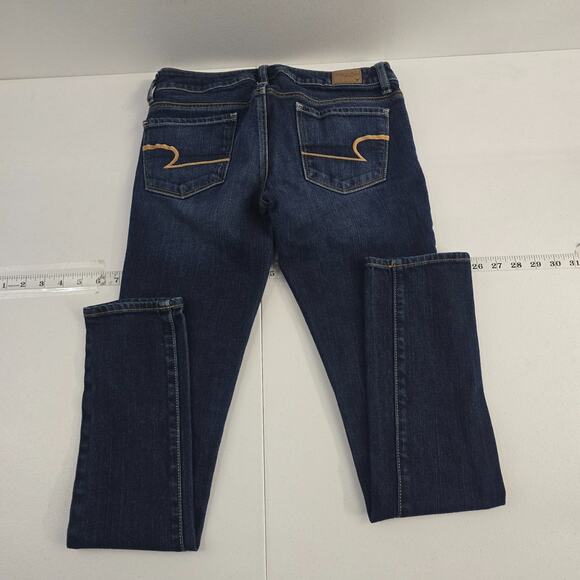 American Eagle stretch skinny jeans blue‎ 2 denim womens 6700 - Picture 2 of 10